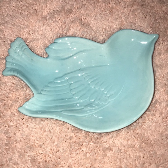 NWT Magenta blue bird dish - Picture 2 of 5